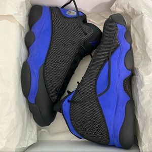 Jordan Black and Blue Sneakers
